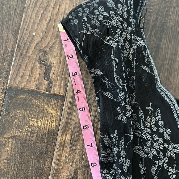 Bebe Black Corset Feather Mini Dress Size S - Picture 6 of 9